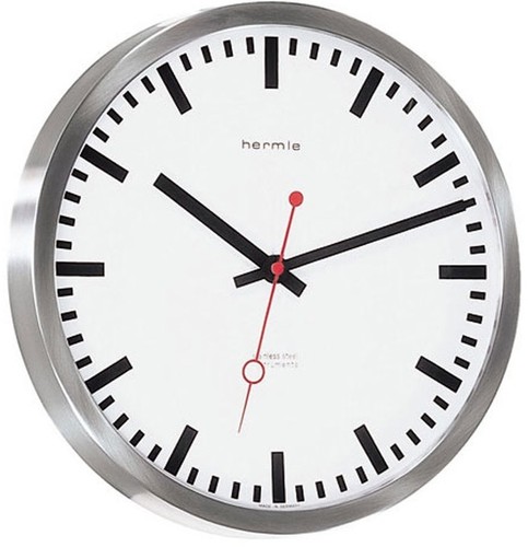 Orologio parete acciaio - da, in