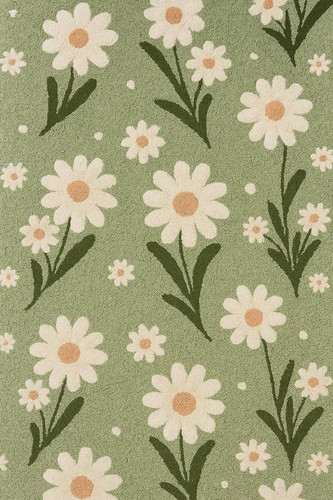 Tappeto floreale margherita