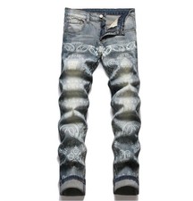 Jeans uomo retrò blu denim