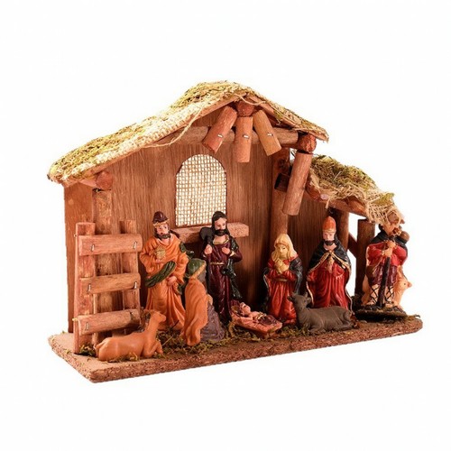 Natività resina legno - natività,
