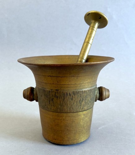 Antico mortaio bronzo con - mortaio,