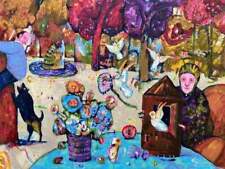 A Giverny Antonio Possenti Opera Quadro Espressionismo Serigrafia su Carta 90x70