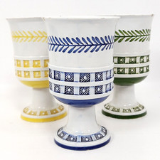 Set tre coppe in ceramica