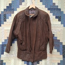 Giacca pelle marrone - ,