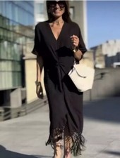 ZARA ABITO RUSTICO MISTO LINO