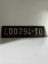 VECCHIA ANTICA TARGA NERA