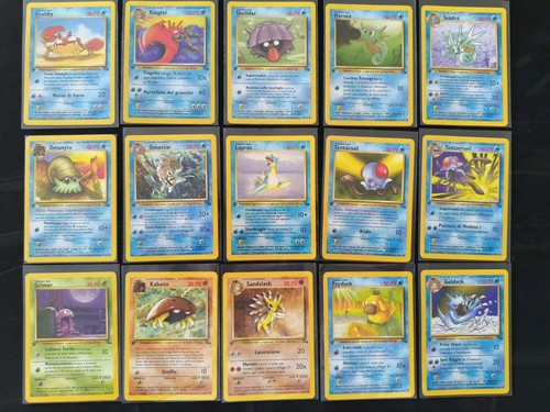 Lotto carte pokémon - pokémon, fossil