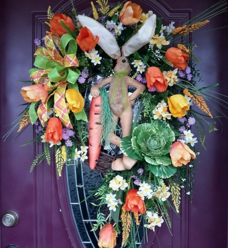 Ghirlanda fiori primavera - ghirlanda,