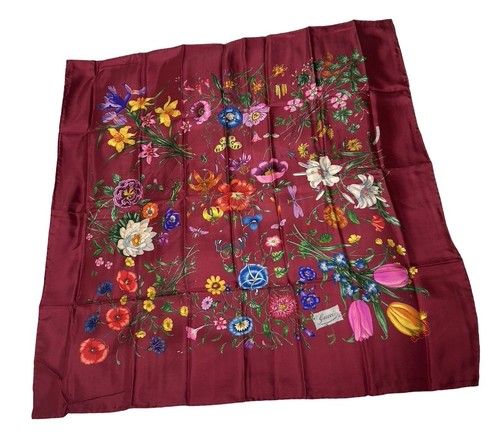 Sciarpa vintage gucci flora - vintage,