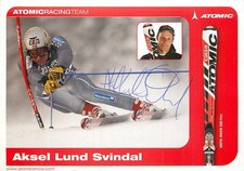 Biglietto autografo Aksel Lund