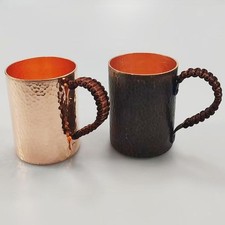 Tazza da caffè in rame fatta