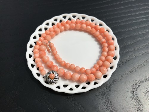 Collana gradazione corallo