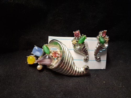 Spilla cornucopia con - spilla,