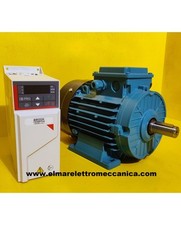 1,5 HP 1,1 KW Motore Elettrico con Piedini + Inverter Monofase Giri Variabili