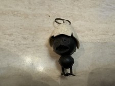 Pupazzo moplas Calimero portachiavi anni 60 misura 6 cm vintage da collezione