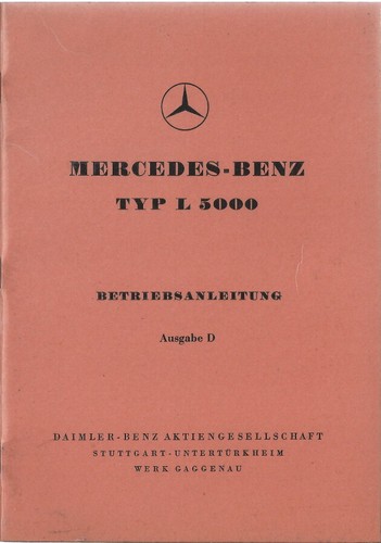Camion mercedes 5000 manuale - mercedes,