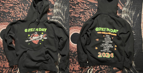 Felpa con cappuccio green day - con,