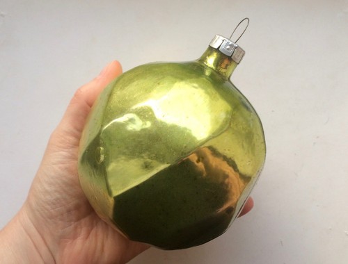 Large faceted ball crystal - faceted, /
