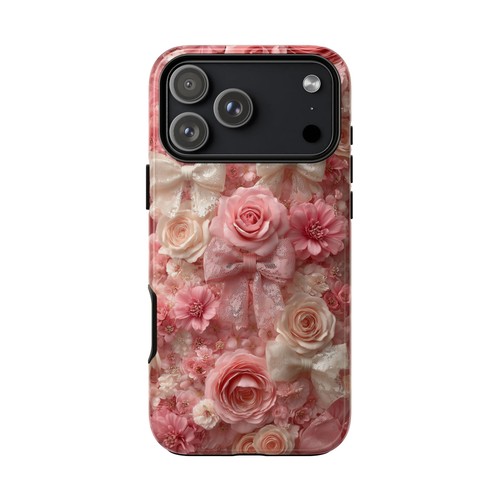 Pizzo raso fiori - rosa, rosa