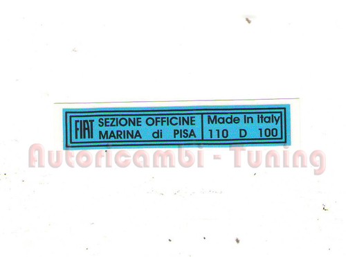 Adesivo azzurro per crick fiat - azzurro,