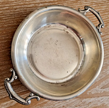 Vecchia Ciotolina Ciotola Cestino con Manici Prima Metà '900 - Argento 800