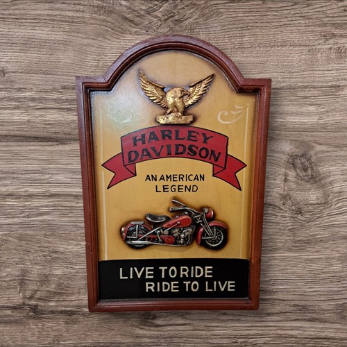 Quadro vintage harley davidson - quadro,