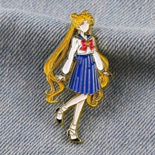 Spilla Sailor Moon Usagi anime metallo smaltato simpatico distintivo/spilla