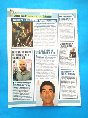 Ritaglio giornale giallo - di,