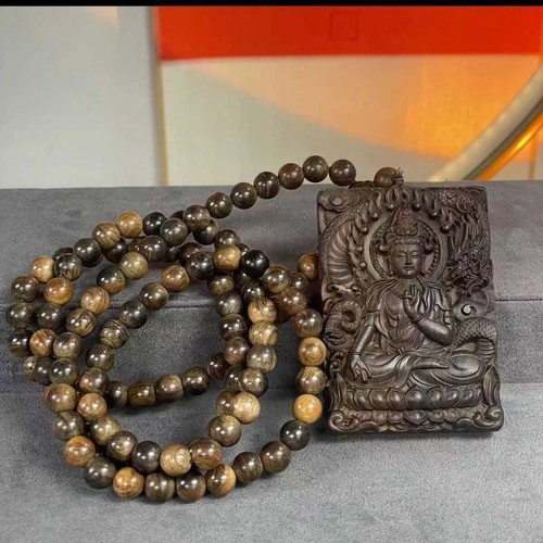 Sea agarwood carved dragon - agarwood,