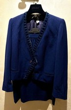 Cèline Paris tailleur Tg M vintage Giacca Blazer cropped Tg 42 e gonna Tg 44