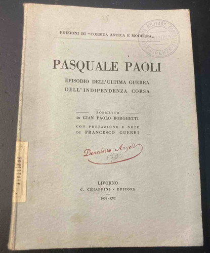 Borghetti pasquale paoli - g.p.,