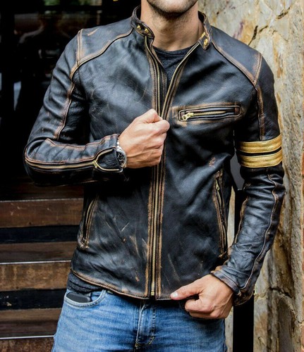 Giacca pelle moto - pelle,