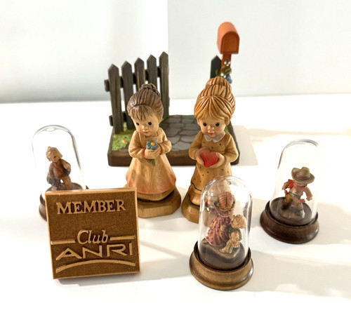 Lotto figurine anri legno - lotto,