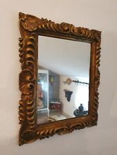 antico piccolo specchio specchiera primo 900 XX oro cornice luce 19,5x25
