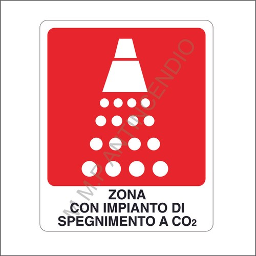 Cartello segnaletico zona - segnaletico, con