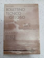 BOLLETTINO TECNICO GELOSO n. 45 AUTUNNO 1950 Radio d'epoca G103 G104 G105 Trombe