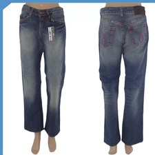 Energie Jeans Da Uomo Blu Denim W30 Gamba Dritta In Cotone Baggy Vintage Casual