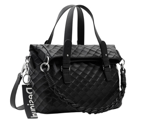 Borsa irregolare nera shopper