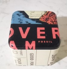 SCATOLA  IN LATTA ORIGINALE COMPLETO DI ISTRUZIONE PER OROLOGIO FOSSIL