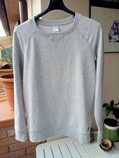 Felpa donna grigio chiaro ghiaccio Domyos collo tondo tg.M usato come nuovo vedi