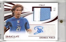 2021 Panini Immacolata Memorabilia Auto Andrea Pirlo 7/8 Patch Italia