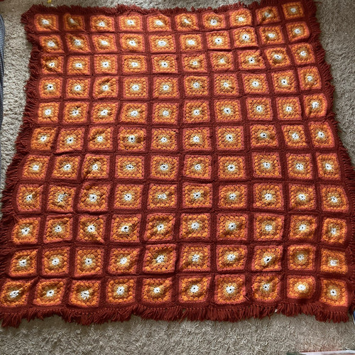 Coperta afgana quadrata