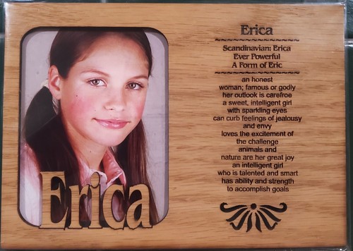 Cornice portafoto erica - erica, incisa