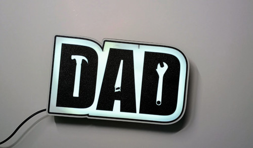 Papà lightbox con attrezzi - lightbox,