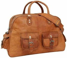 BORSA A TRACOLLA MESSENGER VALIGETTA UOMO VINTAGE IN VERA PELLE BORSA FATTA A...