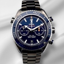 Orologio Uomo Omega 45mm Seamaster Planet Ocean Quadrante Blu Titanio 232.90.46.51.03