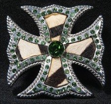 Ciondolo croce maltese tono