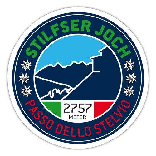 Adesivo sticker passo - sticker, stelvio