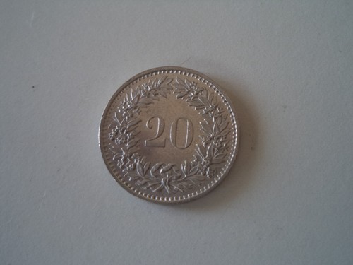 Moneta svizzera cent - 20,