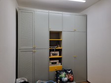 armadio camera da letto 9 ante - scaffali e cassetti 250 cm x 60 e h 270 cm